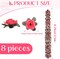 8 Pcs 65.6FT Summer Flower Garland,Rose Garland,Pink Flower Garland,Flower Garland Decorations,Flower Vines for Decoration, Wedding, Garden, Wall Decoration,Backdrop,Bedroom,Birthday Party